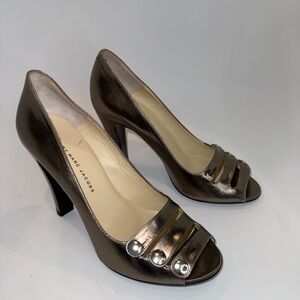 Marc Jacobs Brown Peep Toe Heels